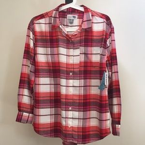 *NWT* Old Navy Red Plaid Shirt (14)